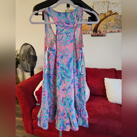Lilly Pulitzer Evangelia Dress Pink Sunset NWOT XXS - Picture 3 of 7